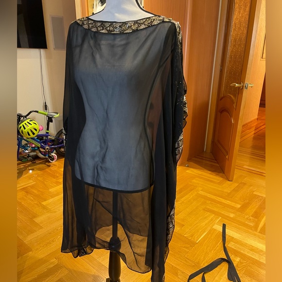 Ariella embroidered  caftan tunic dress long top Sz L - Picture 16 of 16